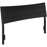 Phoenix Queen Headboard in Black Finish Wood
