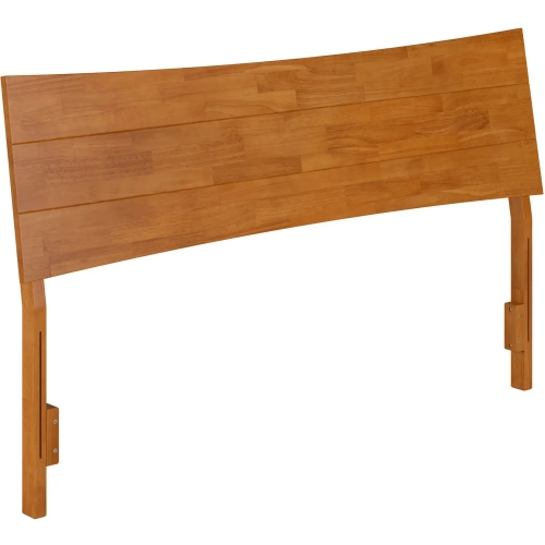Phoenix Queen Headboard in Light Toffee Finish Wood