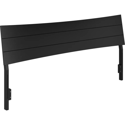 Phoenix King Headboard in Black Finish Wood