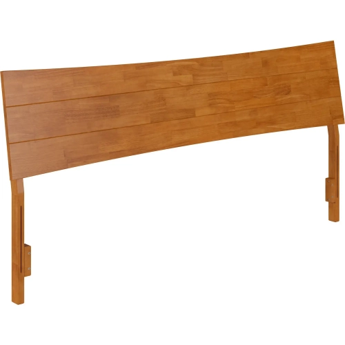 Phoenix King Headboard in Light Toffee Finish Wood