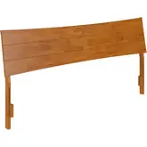 Phoenix King Headboard in Light Toffee Finish Wood