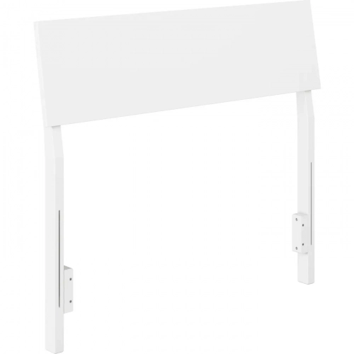 Bradford Twin Adjustable Headboard in White Finish Wood