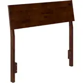 Bradford Twin Adjustable Headboard in Walnut Finish Wood