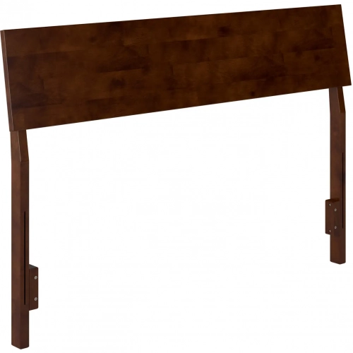 Bradford Full Adjustable Headboard in Walnut Finish Wood