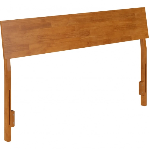 Bradford Queen Adjustable Headboard in Light Toffee Finish Wood