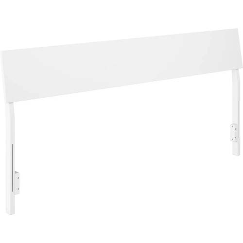 Bradford King Adjustable Headboard in White Finish Wood