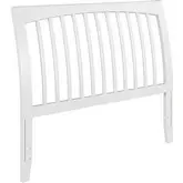 Orleans Full Sleigh Slat Headboard with USB in White Finish Wood