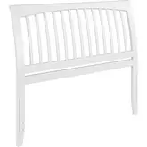 Orleans Queen Sleigh Slat Headboard with USB in White Finish Wood