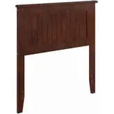 Nantucket Twin Panel Headboard with USB in Walnut Finish Wood