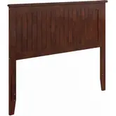 Nantucket Full Panel Headboard with USB in Walnut Finish Wood