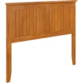 Nantucket Full Panel Headboard with USB in Light Toffee Finish Wood