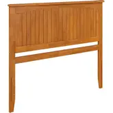 Nantucket Queen Panel Headboard with USB in Light Toffee Finish Wood