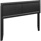 Sophia Full Headboard in Black Finish Wood