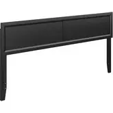 Sophia King Headboard in Black Finish Wood