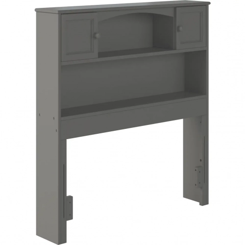 Newport Bookcase Headboard Twin Atlantic Grey