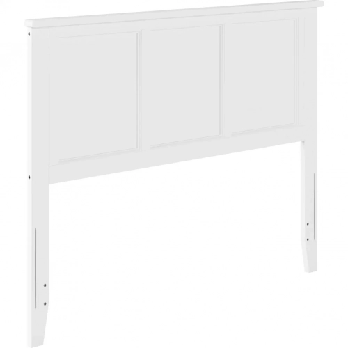 Madison Full Panel Headboard in White Wood