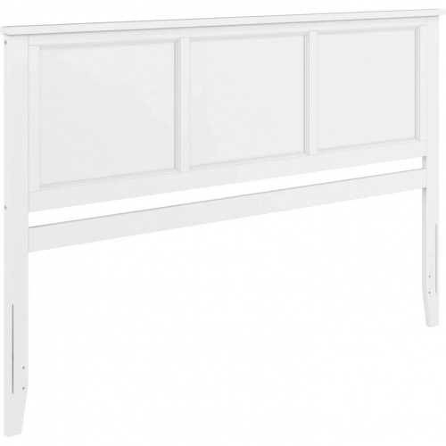 Madison King Panel Headboard in White Wood