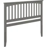 Mission Queen Headboard in Grey Wood
