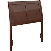 Portland Twin Sleigh Panel Headboard in Walnut Wood