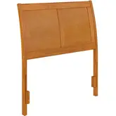 Portland Twin Sleigh Panel Headboard in Light Toffee Wood