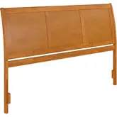 Portland King Sleigh Panel Headboard in Light Toffee Wood