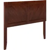 Canyon Full Chevron Panel Headboard in Walnut Wood