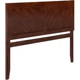Canyon Queen Chevron Panel Headboard in Walnut Wood