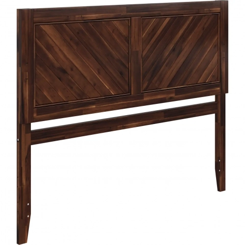 Canyon Queen Chevron Panel Headboard in Barnwood Wood