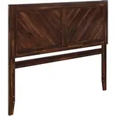 Canyon Queen Chevron Panel Headboard in Barnwood Wood