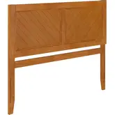 Canyon Queen Chevron Panel Headboard in Light Toffee Wood