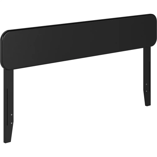 Florence Queen Headboard in Black Finish Wood