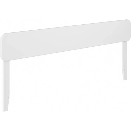Florence King Headboard in White Finish Solid Wood