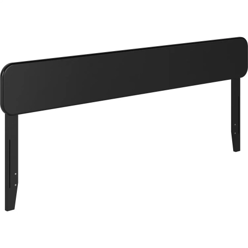 Florence King Headboard in Black Finish Wood