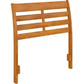 Savannah Twin Headboard with Attachable Charger in Light Toffee Finish Wood