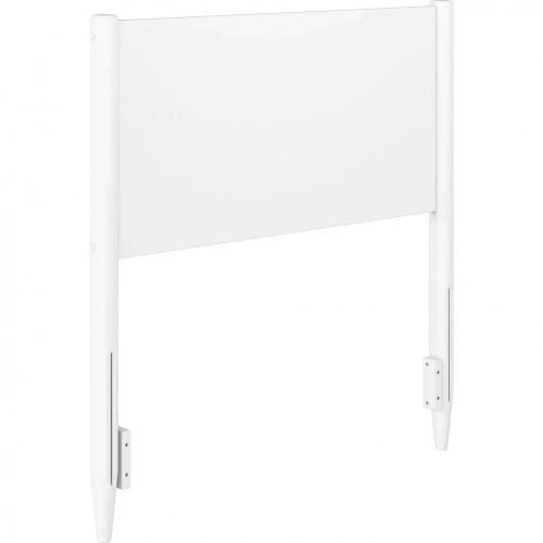 Pasadena Twin Panel Headboard in White Finish Wood