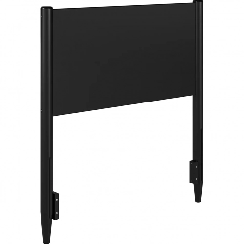 Pasadena Twin Panel Headboard in Black Finish Wood