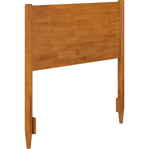 Pasadena Twin Panel Headboard in Light Toffee Finish Wood