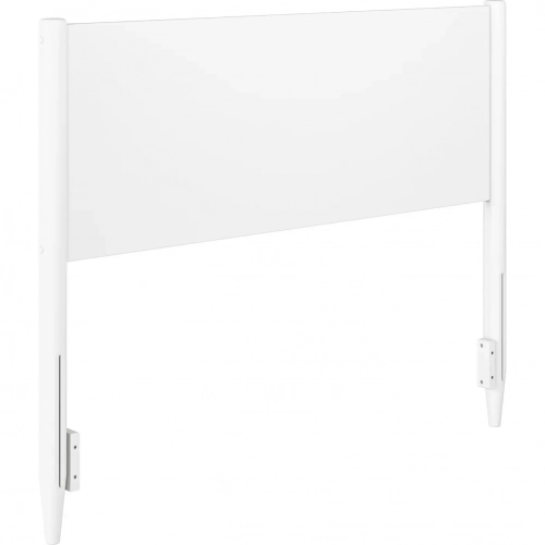 Pasadena Full Panel Headboard in White Finish Wood