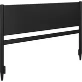 Pasadena King Panel Headboard in Black Finish Wood
