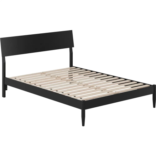 Bradford Full Platform Bed in Black Finish Wood