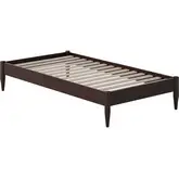 Pasadena 14" Twin Platform Bed Frame in Espresso Finish Wood