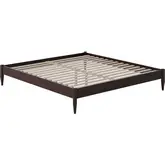 Pasadena 12" King Platform Bed Frame in Espresso Finish Wood