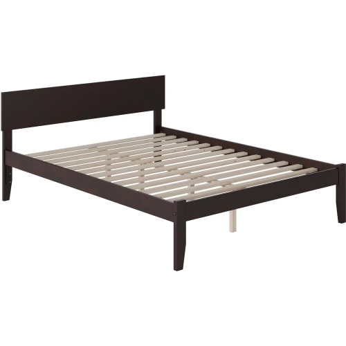 Orlando Queen Bed with Open Foot Rail in Espresso