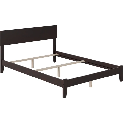 Orlando King Bed with Open Footboard & Turbo Charger in Espresso