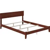 Orlando King Bed with Open Footboard & Turbo Charger in Walnut