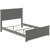 Nantucket Full Traditional Bed with Matching Footboard in Atlantic Grey