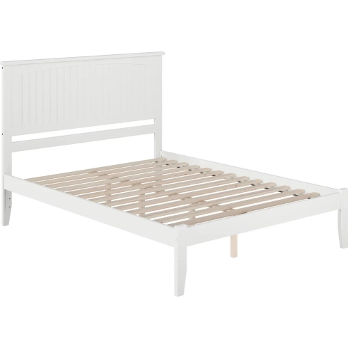 Nantucket King Bed with Open Footboard in White