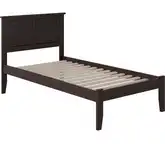 Madison Twin XL Platform Bed in Espresso Wood