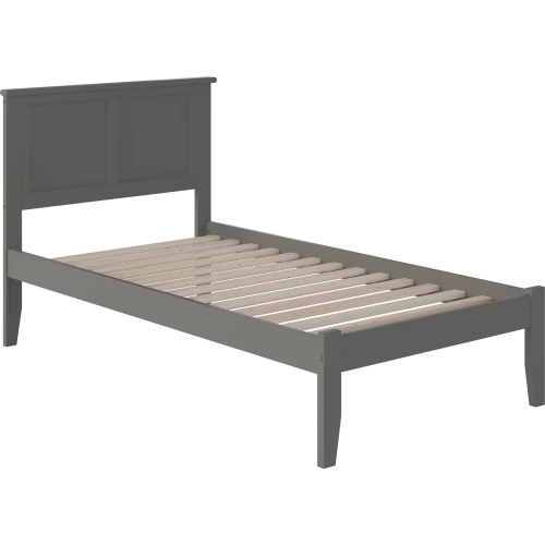 Madison Twin Platform Bed in Grey Wood