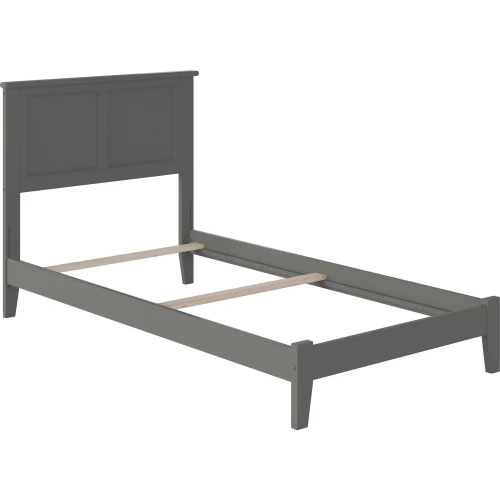 Madison Twin Foundation Bed in Grey Wood